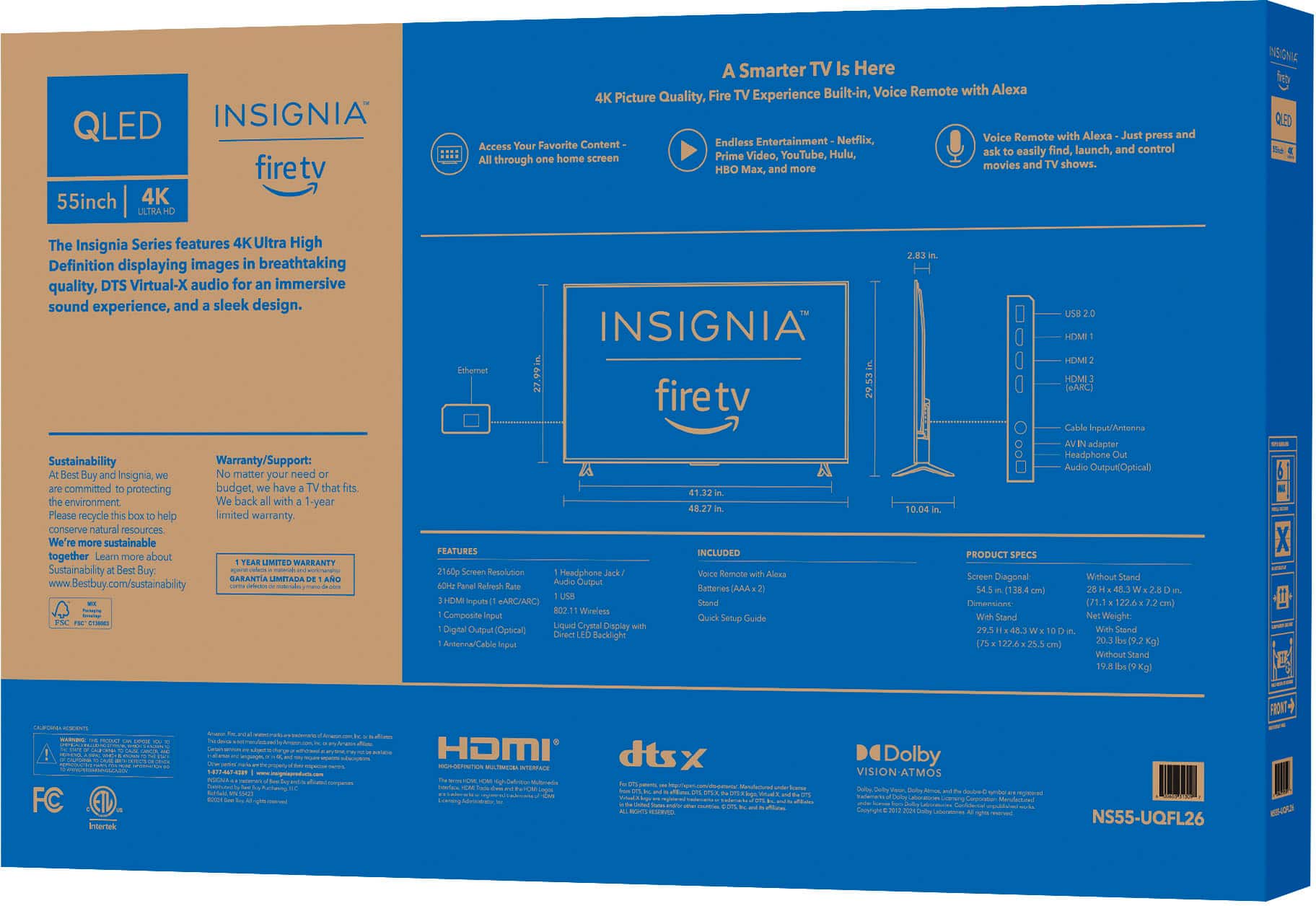 Insignia™ - 55" Class QF Series QLED 4K UHD Smart Fire TV - Image 9