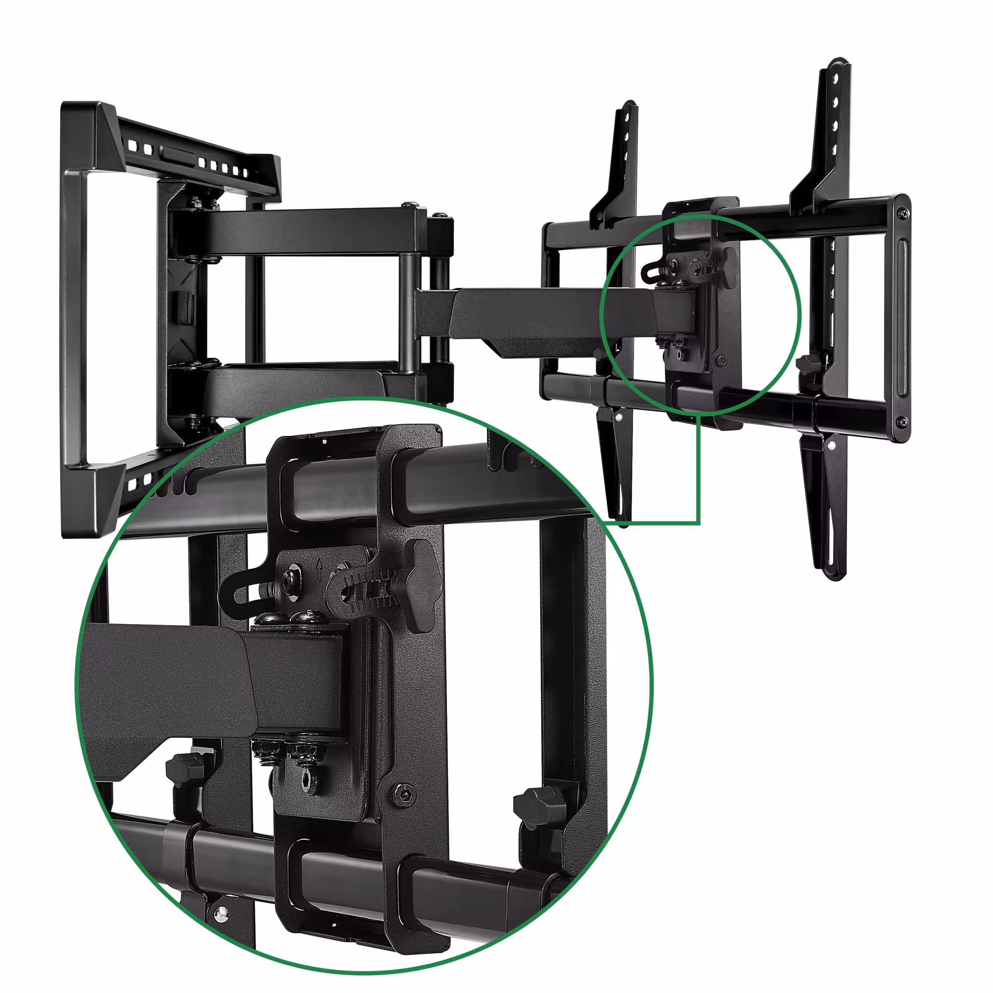 Insignia™ - Full-Motion TV Wall Mount for Most 42"–90" TVs — Extends 22" - Black - Image 8