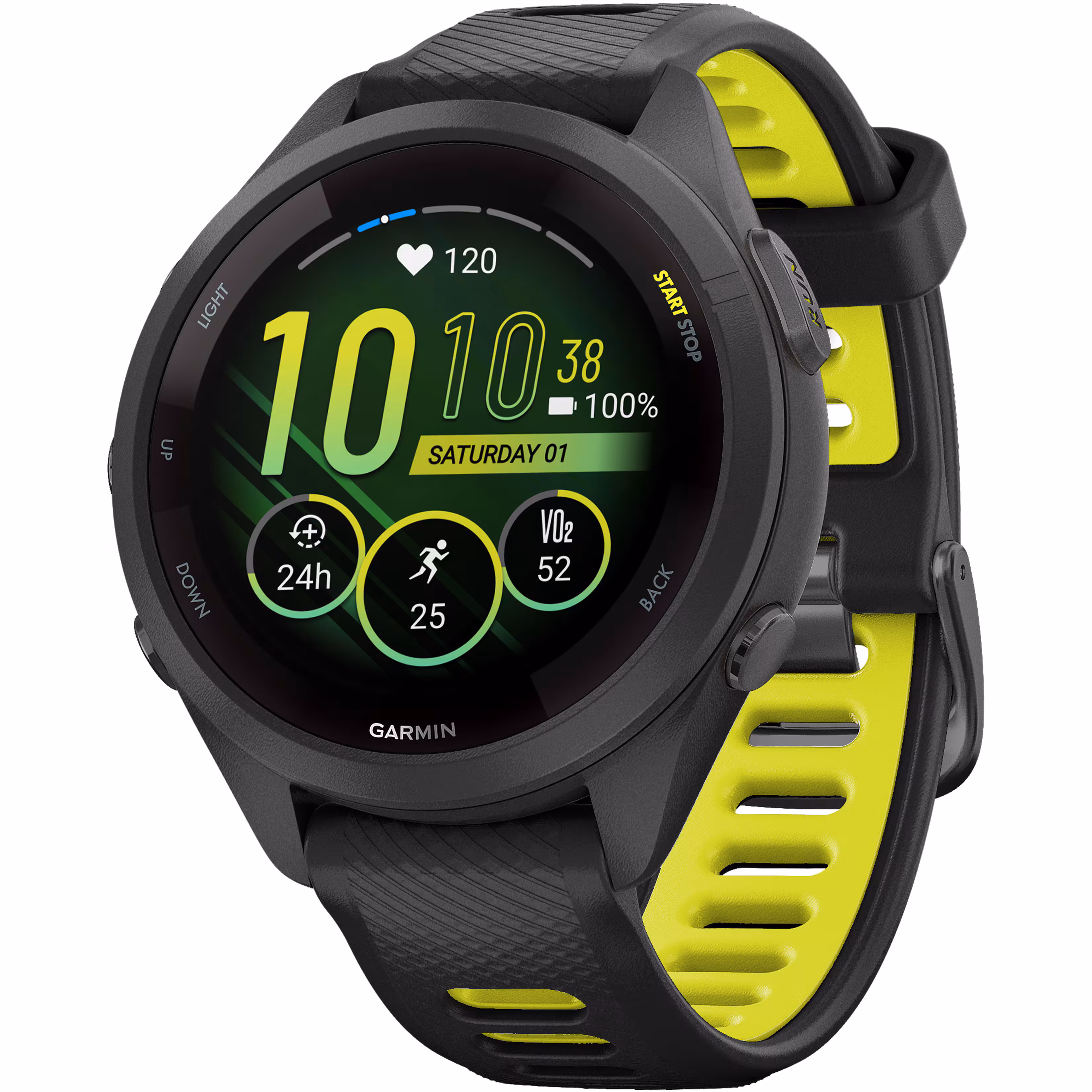 Garmin - Forerunner 265S GPS Smartwatch 42 mm Fiber-reinforced polymer - Black - (2023)