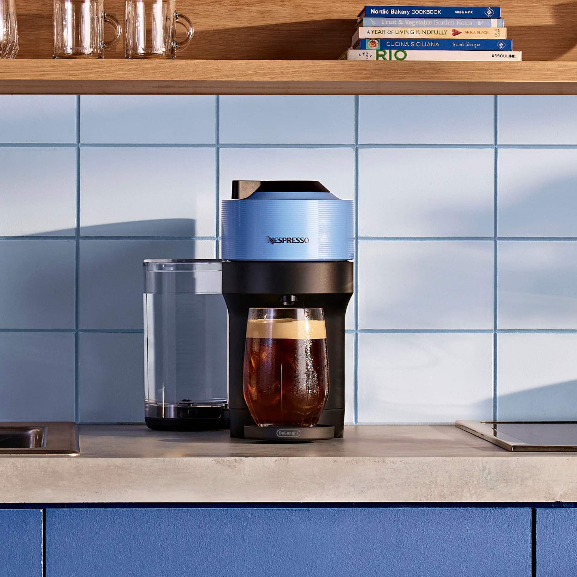 Nespresso - Vertuo Pop+ Coffee and Espresso Maker by De'Longhi with Milk Frother - Pacific Blue - Image 10