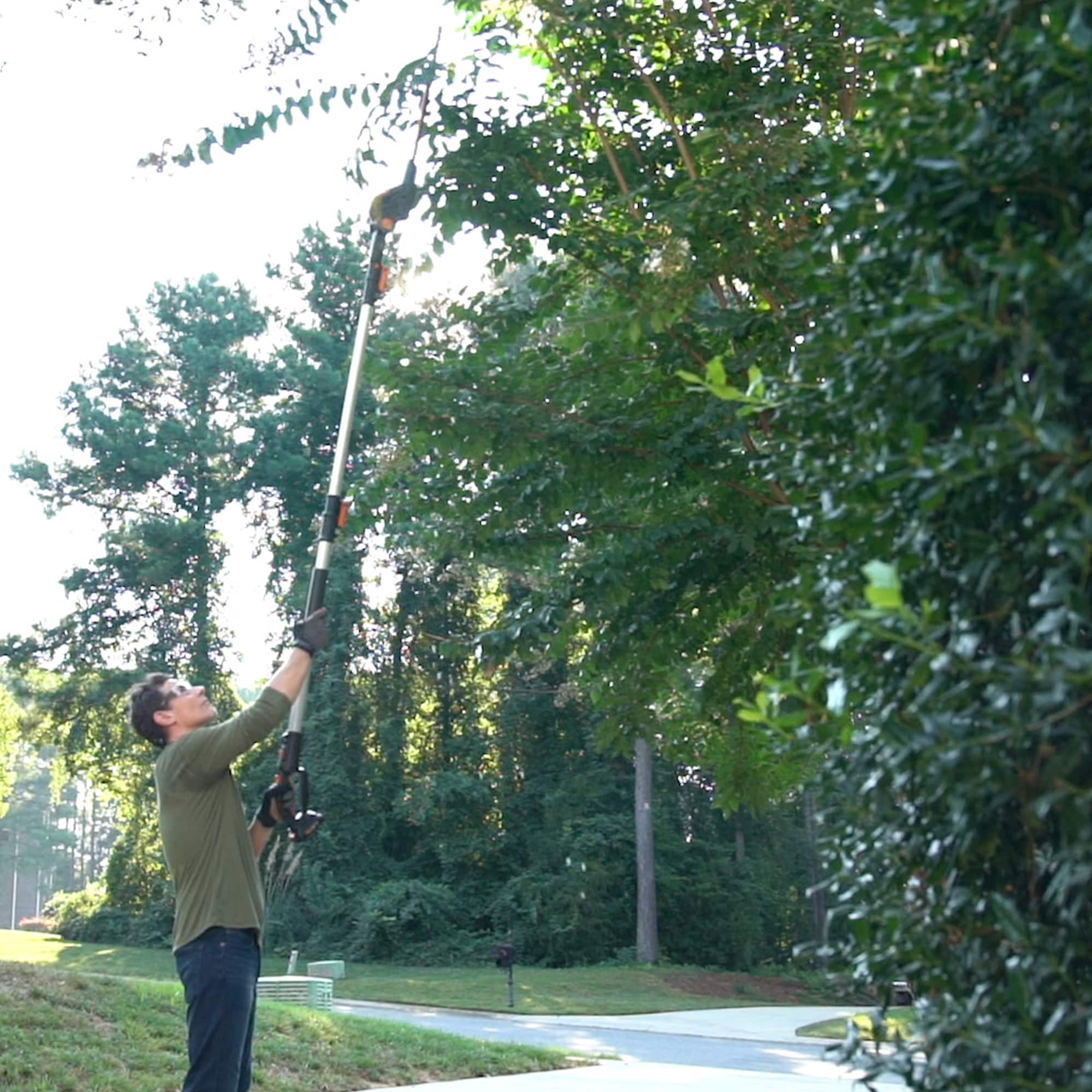 WORX - 20V Power Share Cordless 20V 20" 2-in-1 Hedge Trimmer - Black - Image 9