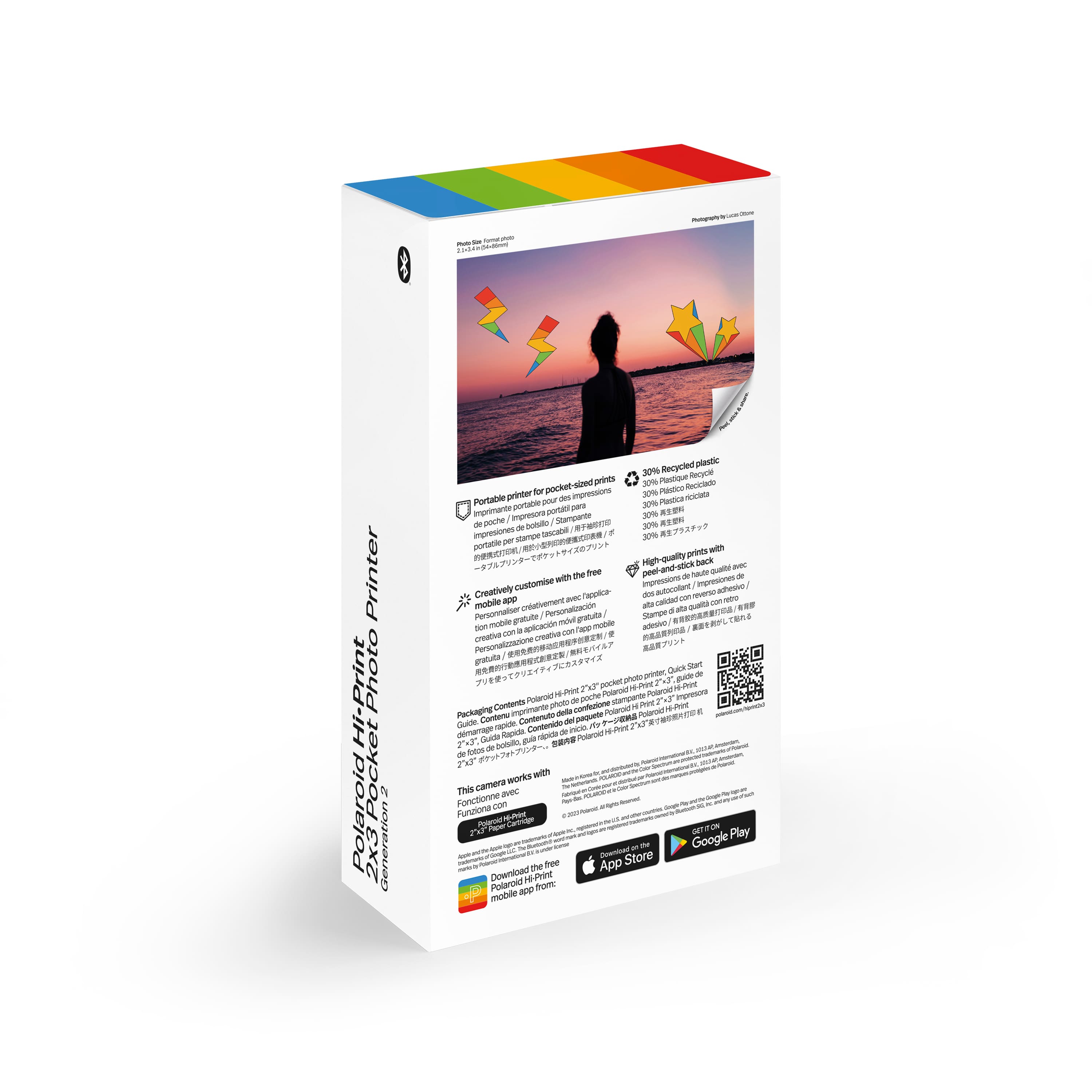 Polaroid - Hi-Print 2x3 Pocket Generation 2 Photo Printer - White - Image 10