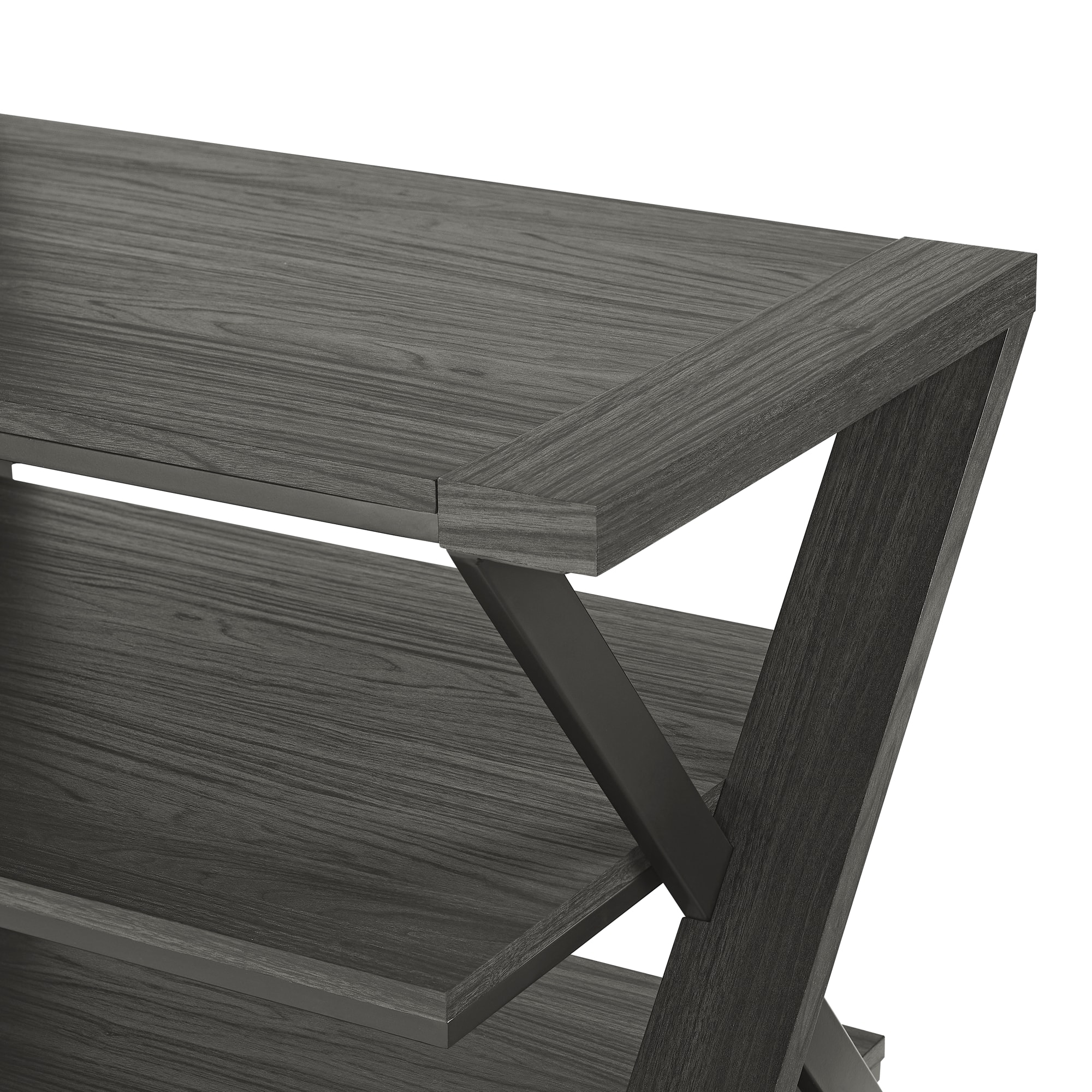 Insignia™ - 3-in-1 TV Stand for Most TVs Up to 70” - Charcoal Gray - Image 7