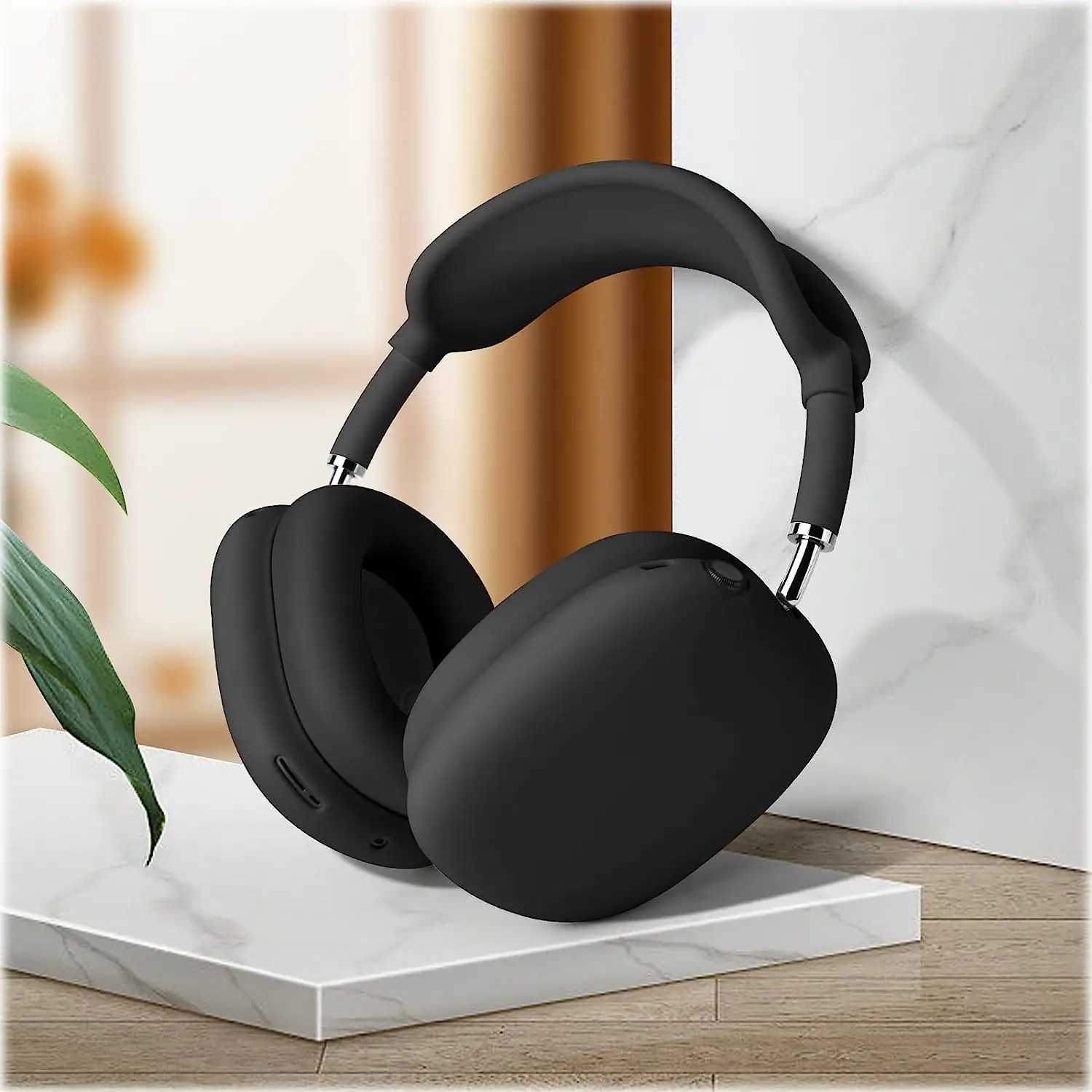 SaharaCase - Silicone Combo Kit Case for Apple AirPods Max Headphones - Black - Image 8