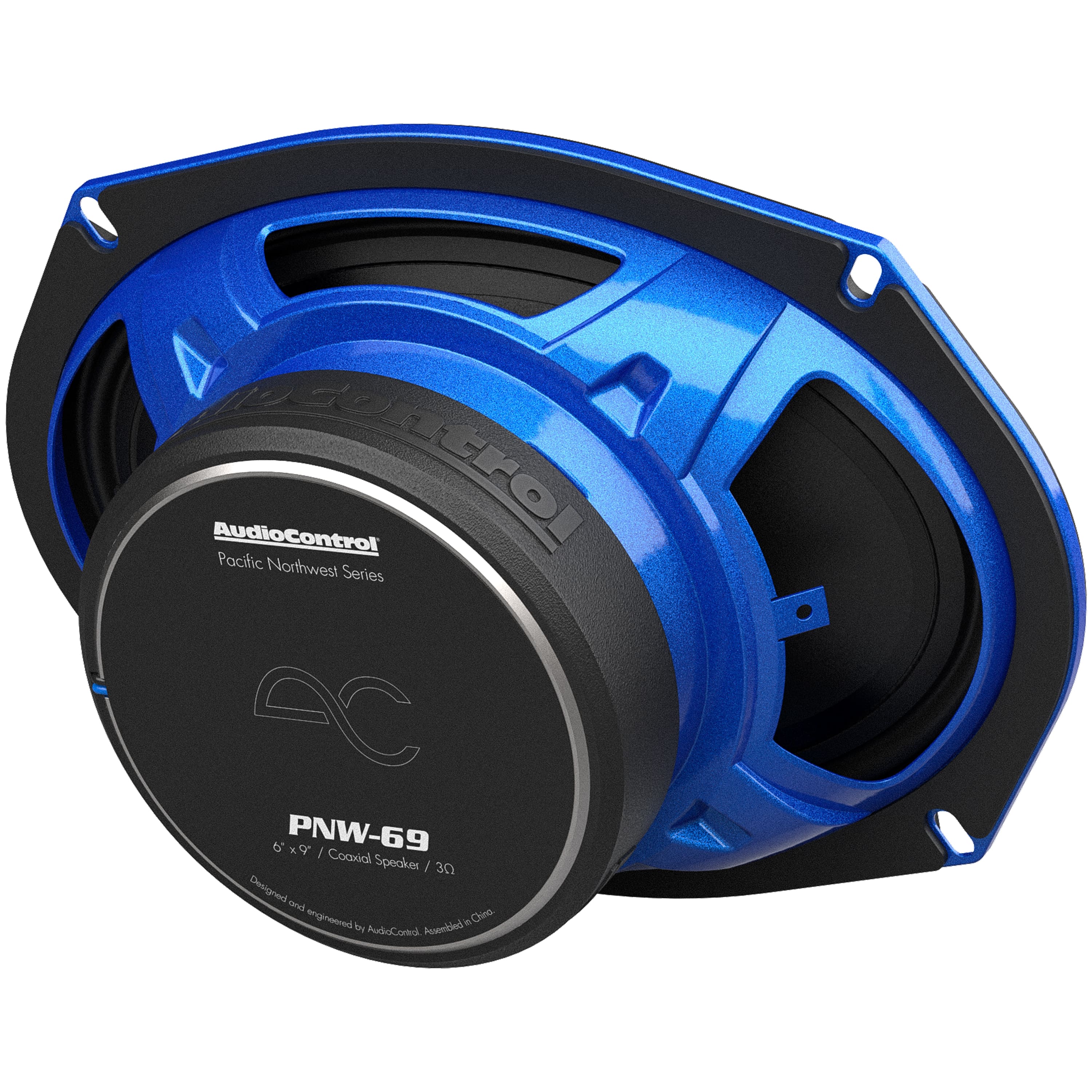 AudioControl - PNW Series 6" x 9” High-Fidelity Coaxial Speakers (Pair) - Black/Blue - Image 10