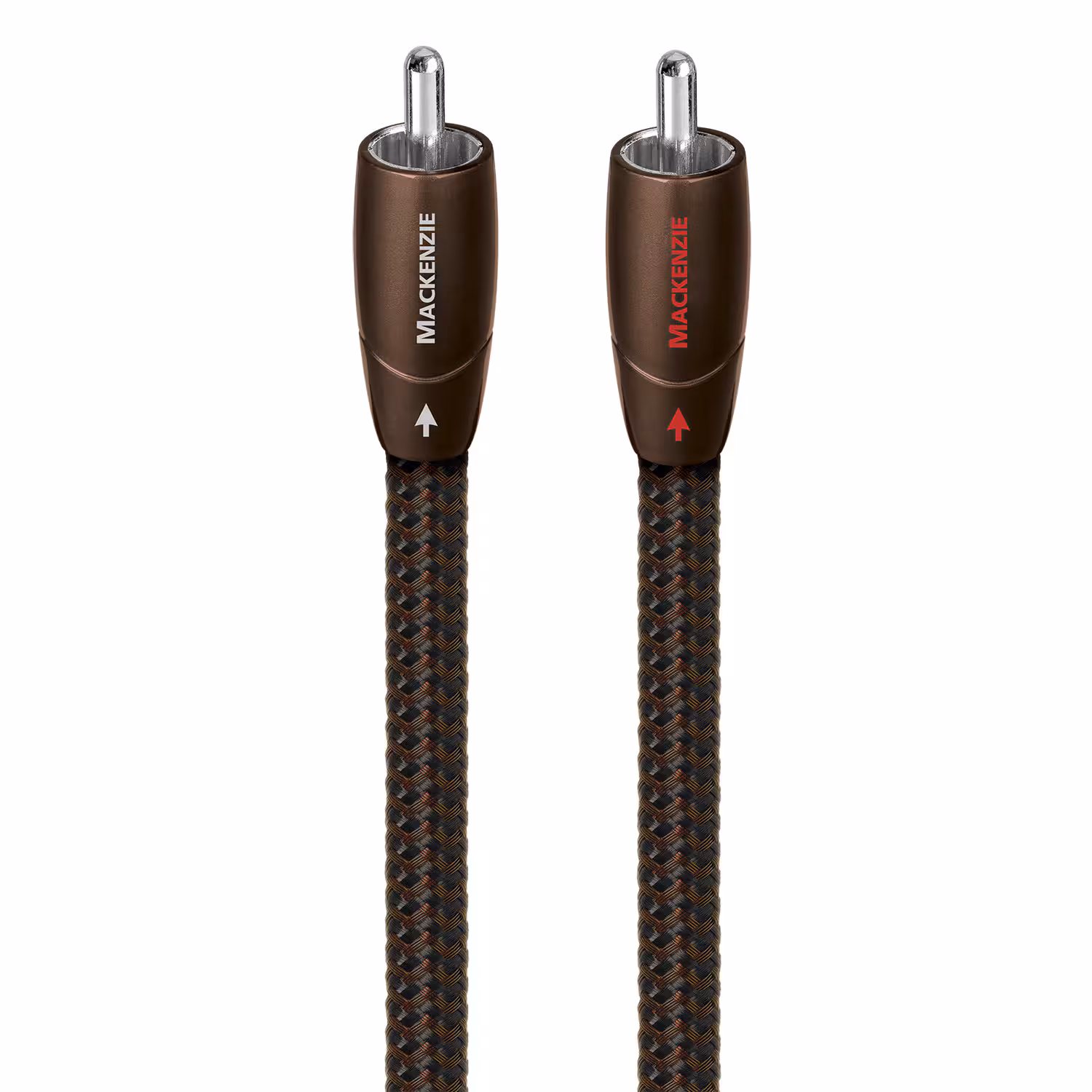 AudioQuest - Mackenzie RCA > RCA 6.6' Analog Audio Interconnect Cable with RCA to RCA Connectors - Brown on Black