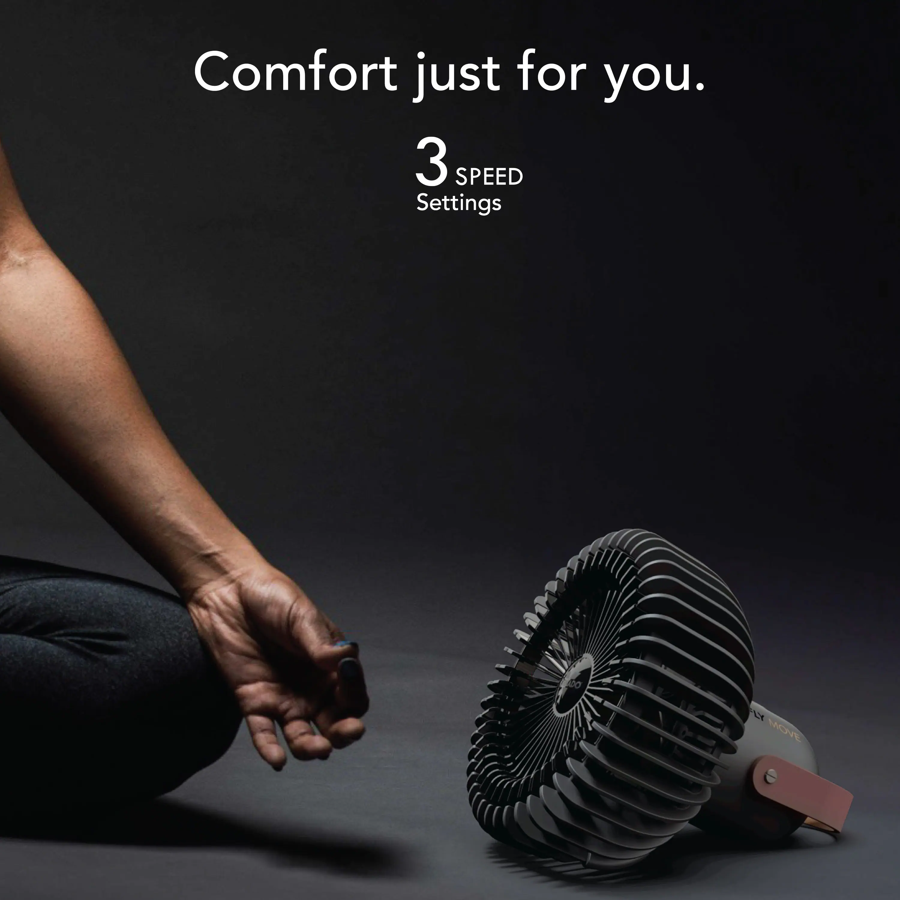 Vornado - Fly Move Rechargeable Fan - Black - Image 3