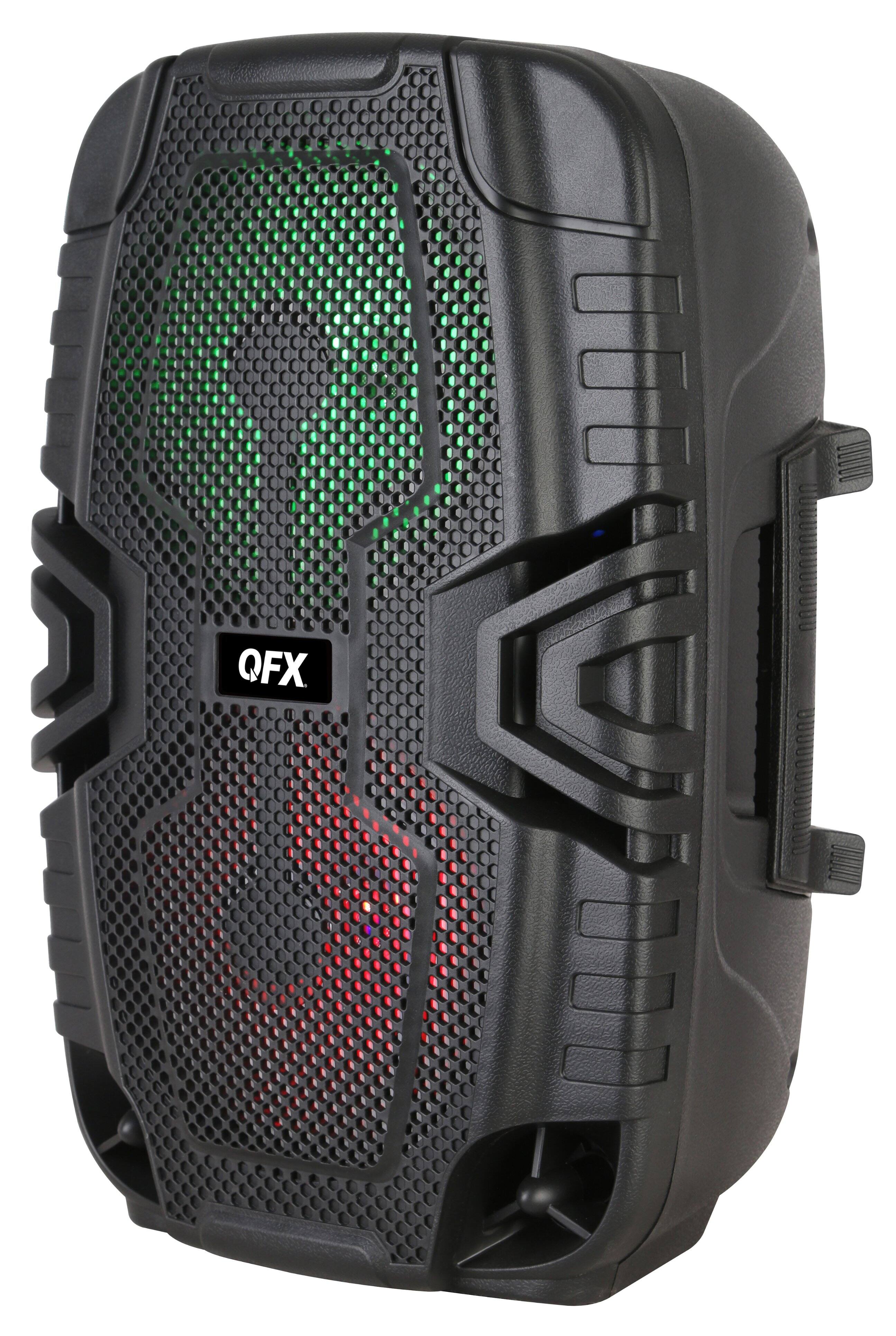 QFX - 2 x 6.5" Bluetooth Recharge Speaker with TWS - Black - Image 2