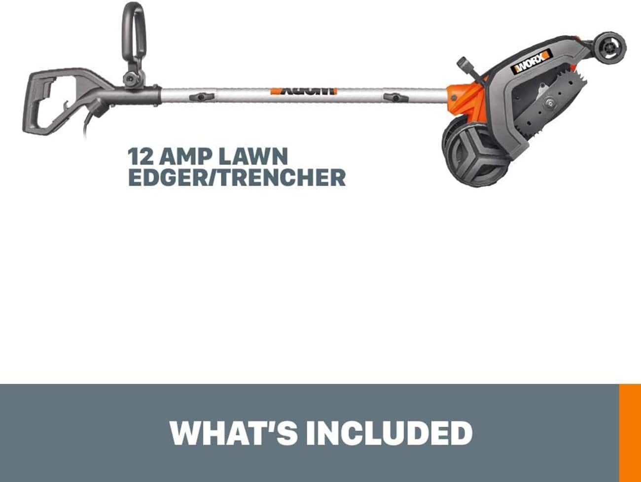 WORX - 7.5"" - 12 Amp Lawn Edger / Trencher - Black - Image 5