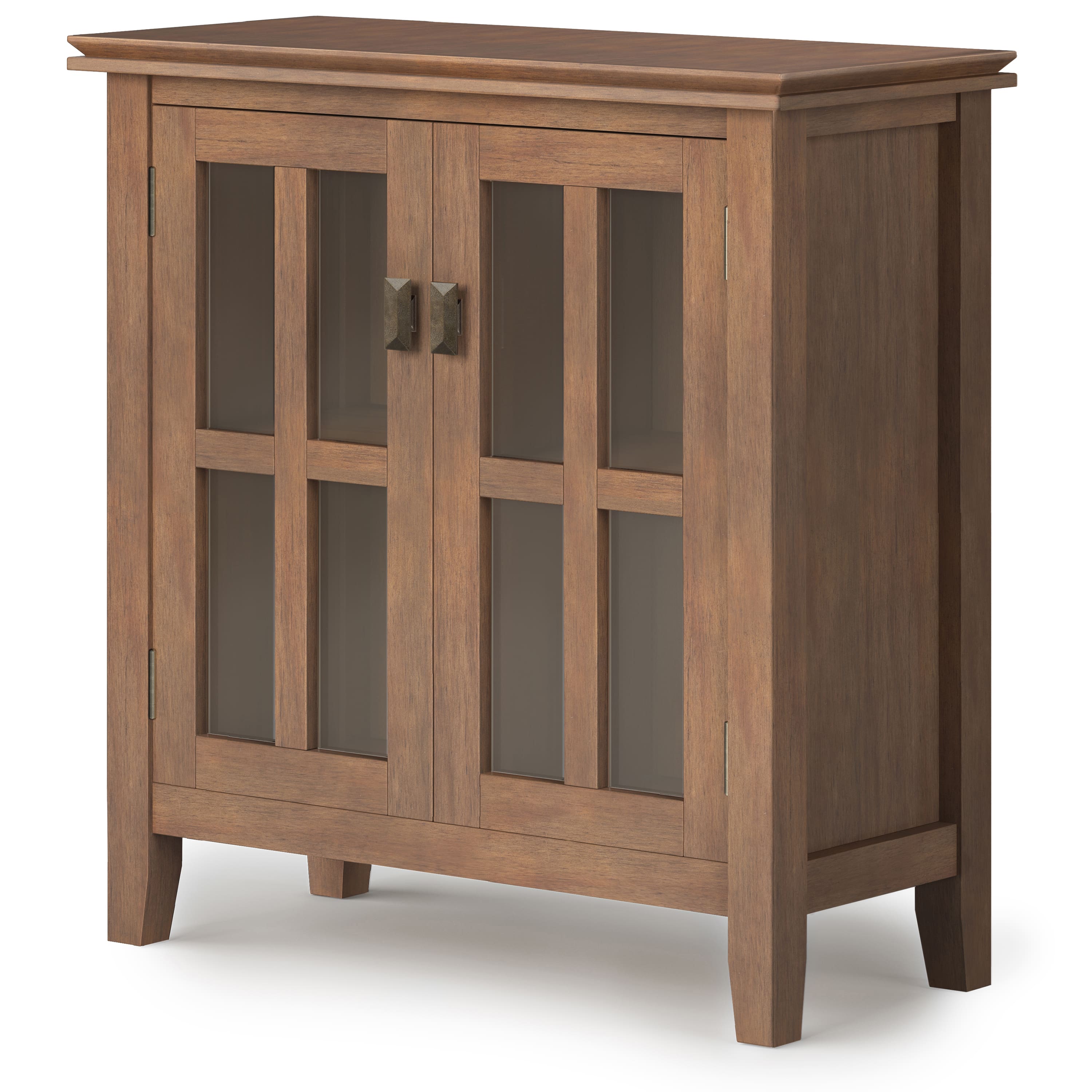 Simpli Home - Artisan Low Storage Cabinet - Rustic Natural Aged Brown - Image 2