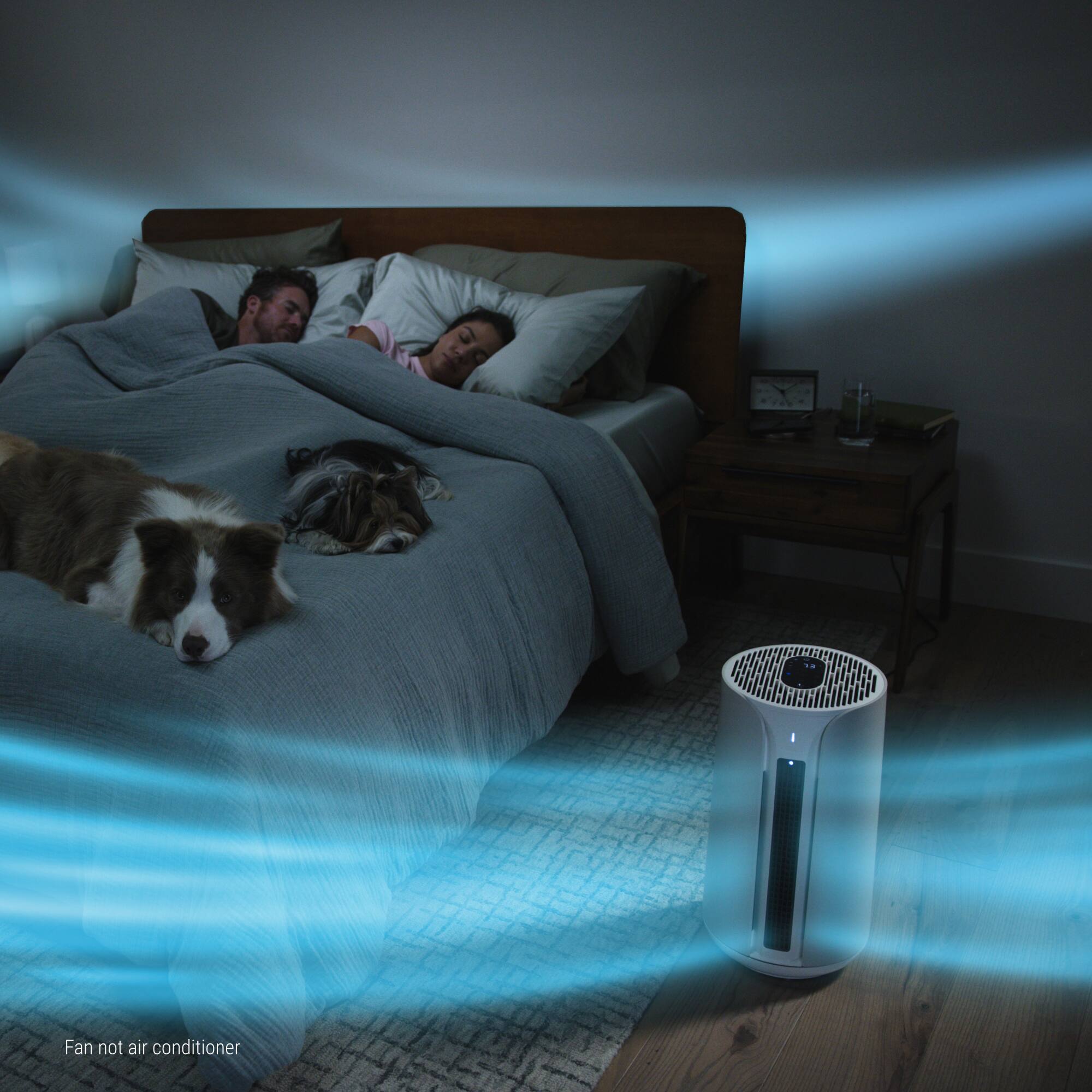 Blueair - ComfortPure Most Powerful 3-in-1 HEPASilent T10i Air Purifier: Heat + Cool + Purify - Gray - Image 9