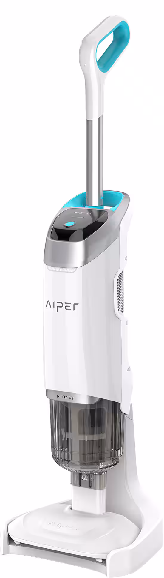 Aiper - Pilot V2 Rechargeable Handheld Hot Tub/Pool Vacuum Cleaner, for Above-Ground Inflatable Pools, Works with Pool Poles - White
