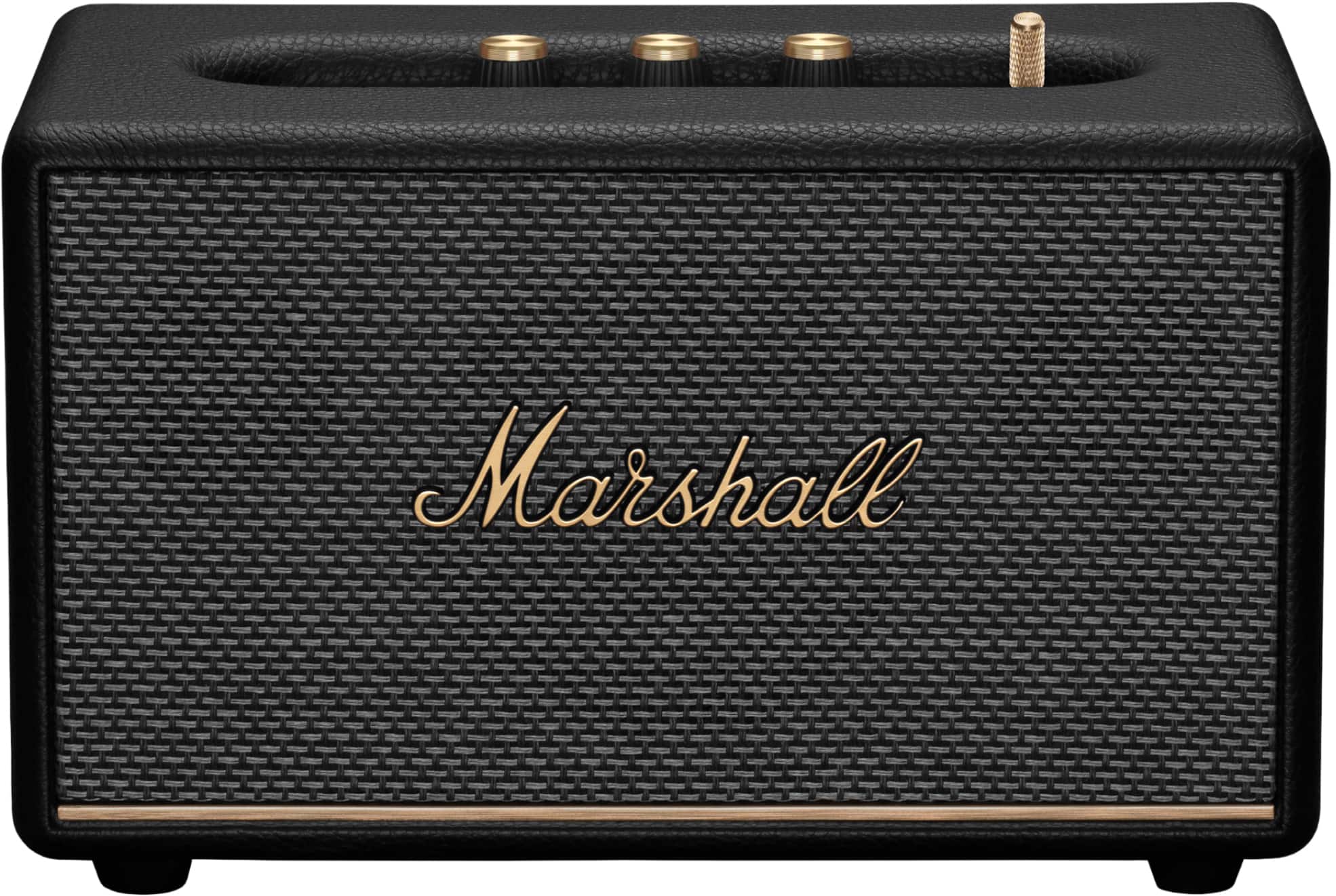 Marshall - Acton III Bluetooth Home Speaker with Bass / Treble / Volume Controls and 3.5 mm Auxiliary Input - Black