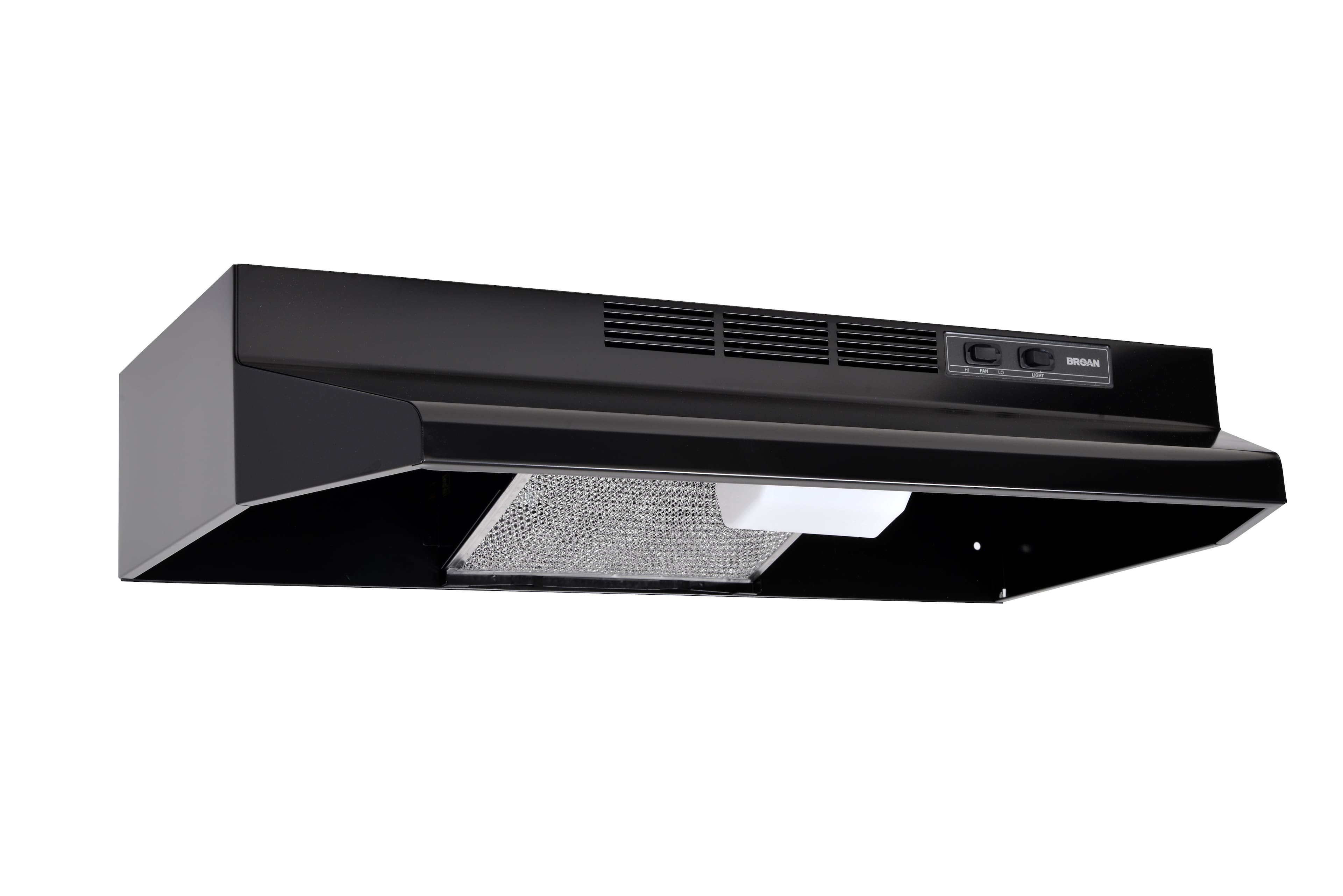 Broan - 30 inches - Convertible - Under cabinet Range Hood - Black - Image 4