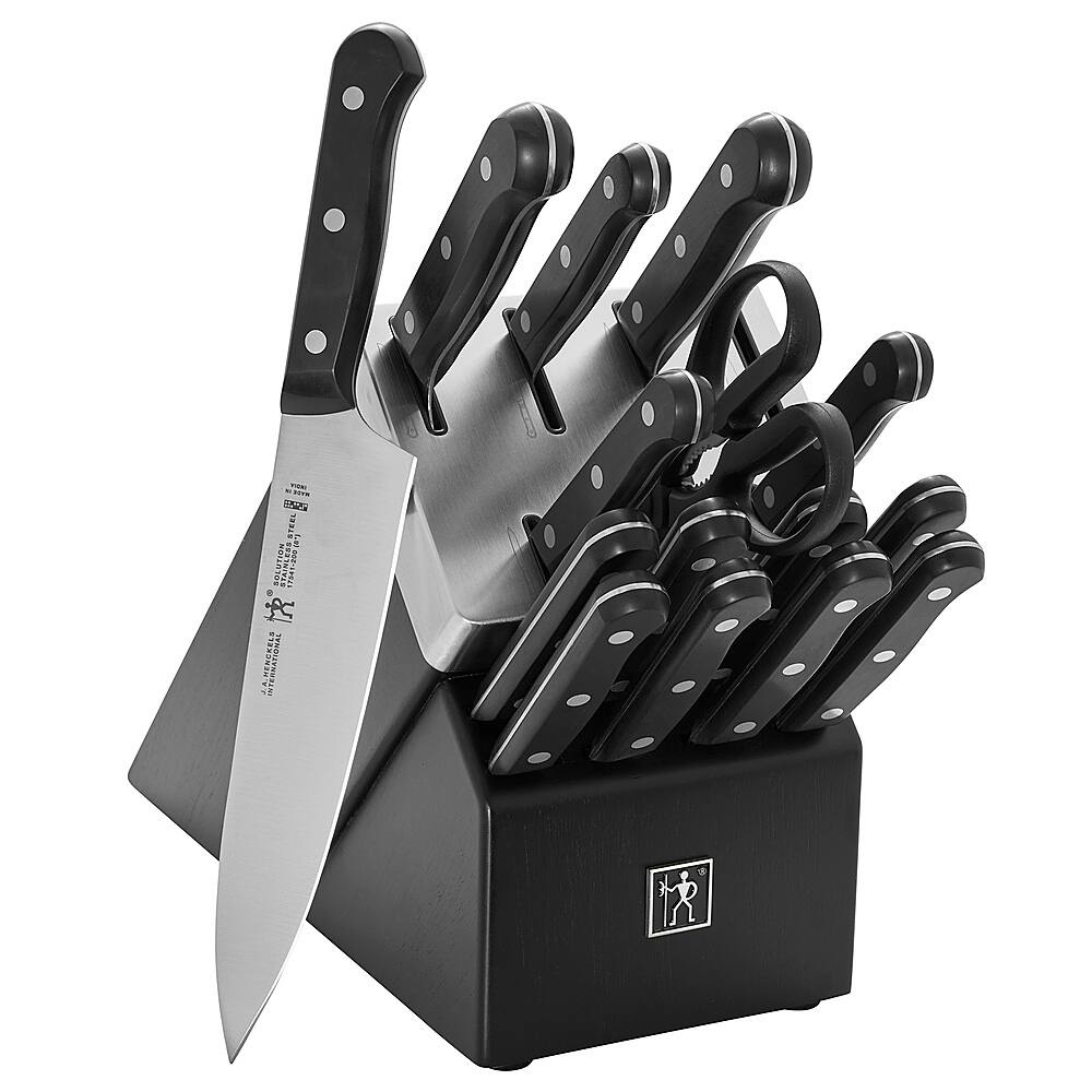 Henckels - Solution 16-pc Self-Sharpening Knife Block Set - Black - Image 2