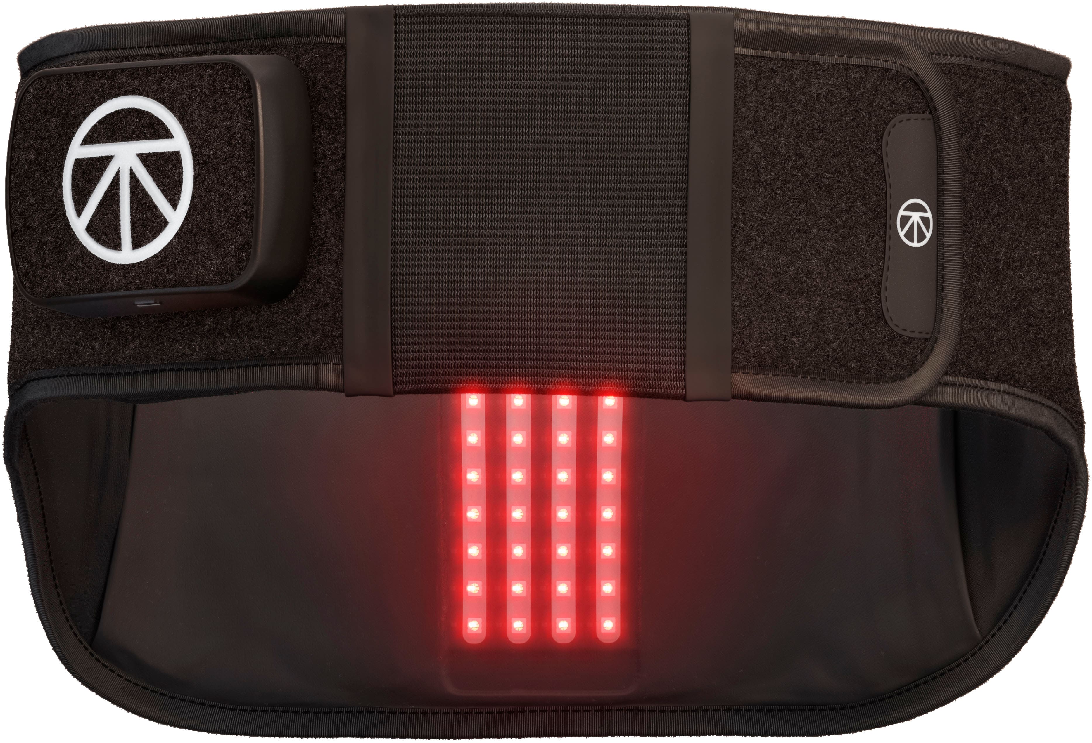 Therabody - ThermBack LED 4-in-1 back wrap with heat, far infrared, vibration, and LED light therapies - Black