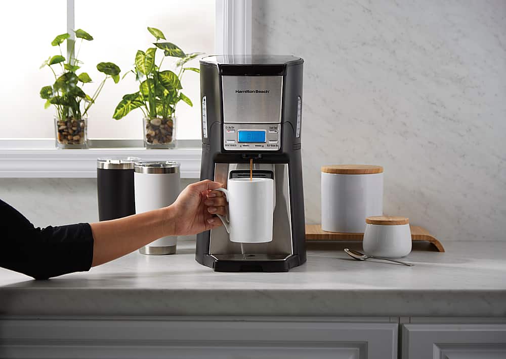 Hamilton Beach - BrewStation Summit Ultra 12 Cup Dispensing Coffee Maker - Black - Image 6
