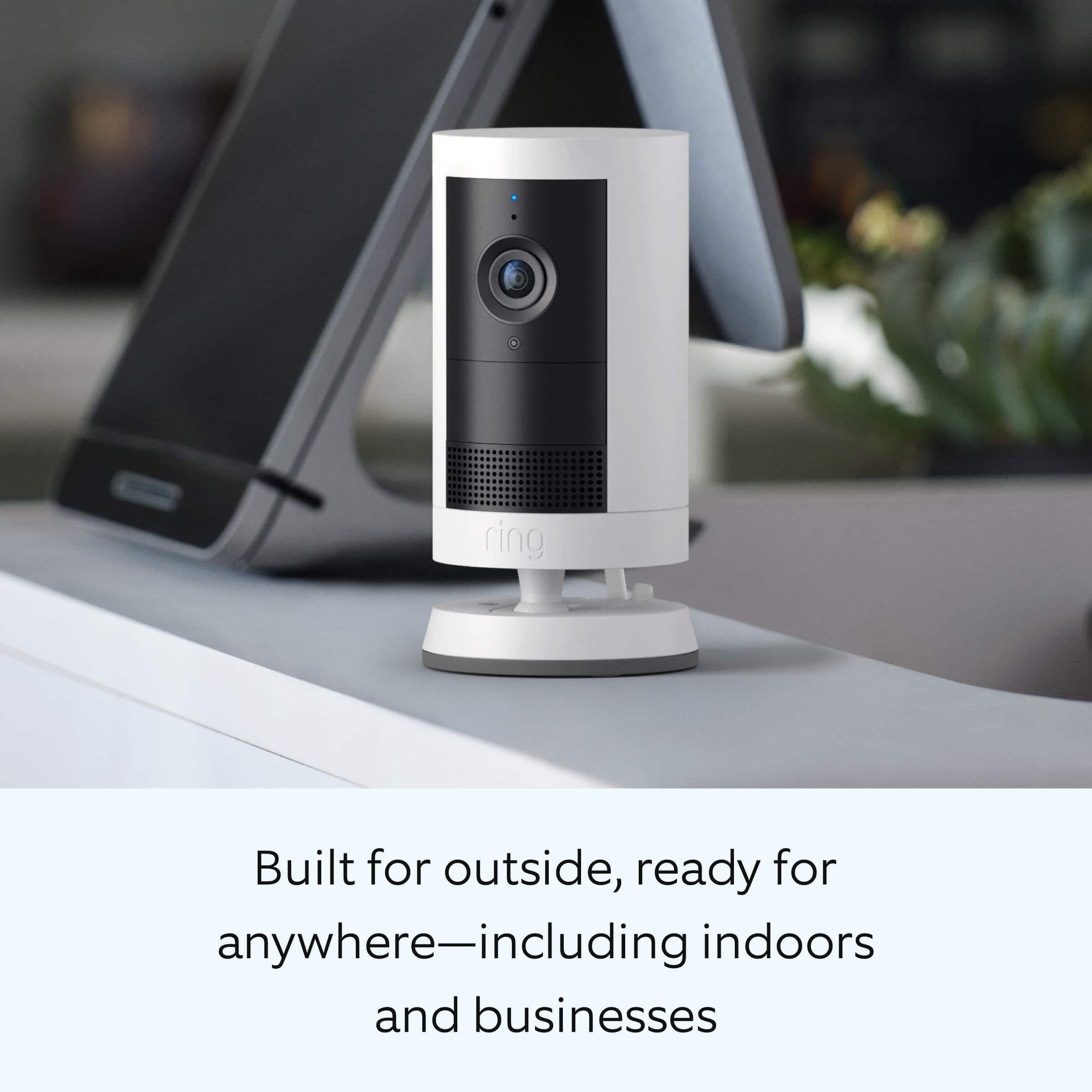 Outdoor Cam Plus, Battery with 2K Video and Ring Vision, Low-Light Sight, and Mount-Anywhere Versatility - White - Image 6
