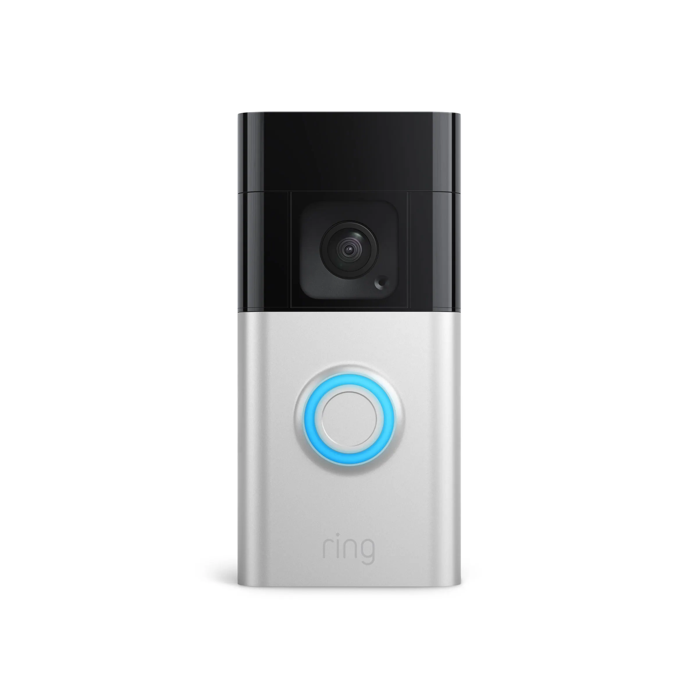 Ring - Battery Doorbell Plus Smart Wifi Video Doorbell – Battery Operated with Head-to-Toe View - Satin Nickel